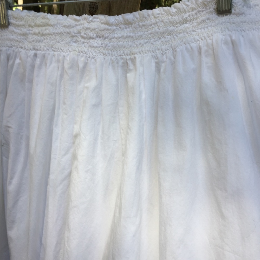 Roz & Ali White cotton tiered festival skirt XL NWT - Picture 4 of 16